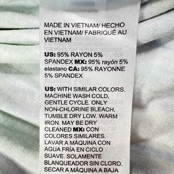 NWT Chico's Maxi Dress Size 3 US XL 16/18 Ikat Popover Regatta Blue Green Travel - Picture 14 of 15